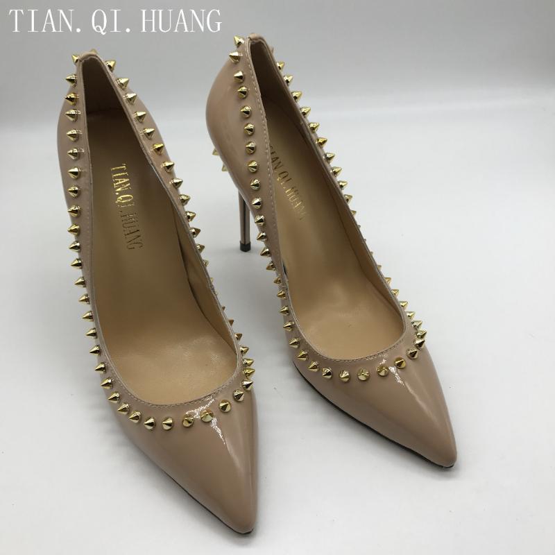 2021 New style Women High Heels Shoes Designer Rivets Shoes Wedding Bridal Casual Spring and Autumn, Apicot
2021 New style Women High Heels Shoes Designer Rivets Shoes Wedding Bridal Casual Spring and Autumn, Apicot