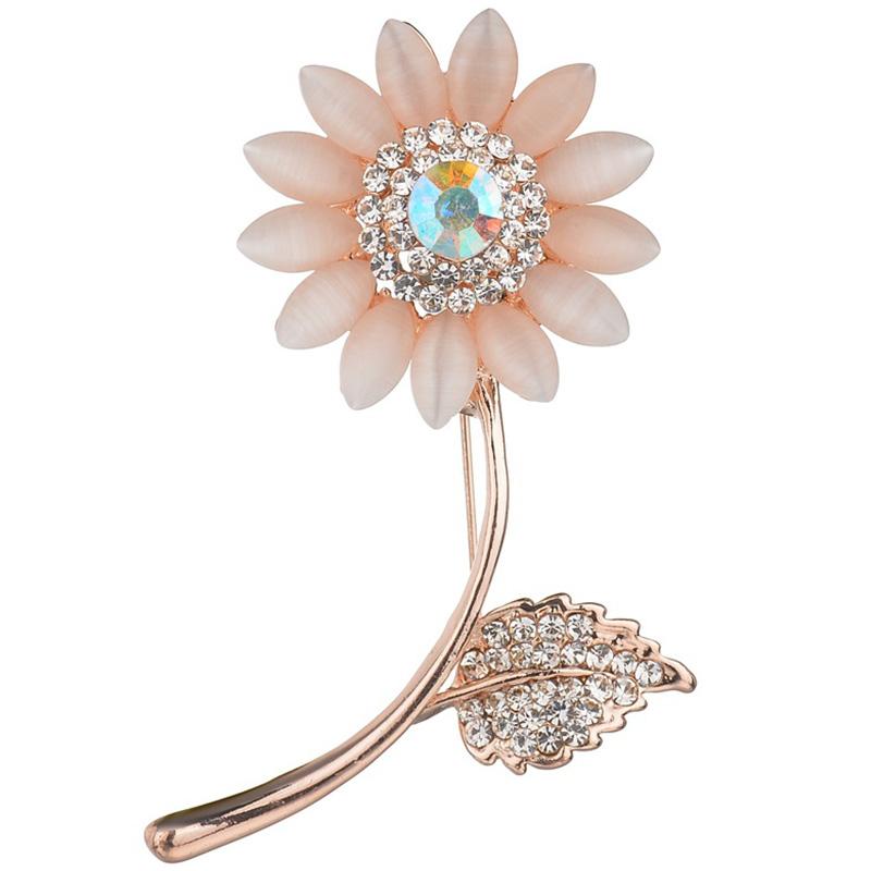 Pins, Brooches Women'S Fashion Opal Rhinestone Alloy Sun Flower Brooch Sunflower Clothing Accessories
Pins, Brooches Women'S Fashion Opal Rhinestone Alloy Sun Flower Brooch Sunflower Clothing Accessories