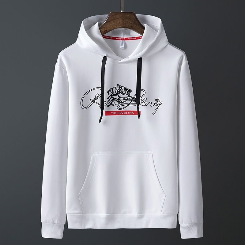 Spring sweater hooded long sleeve T-shirt Korean fashion printed spring and autumn bottomed shirt plus oversized men's wear, White
Spring sweater hooded long sleeve T-shirt Korean fashion printed spring and autumn bottomed shirt plus oversized men's wear, White