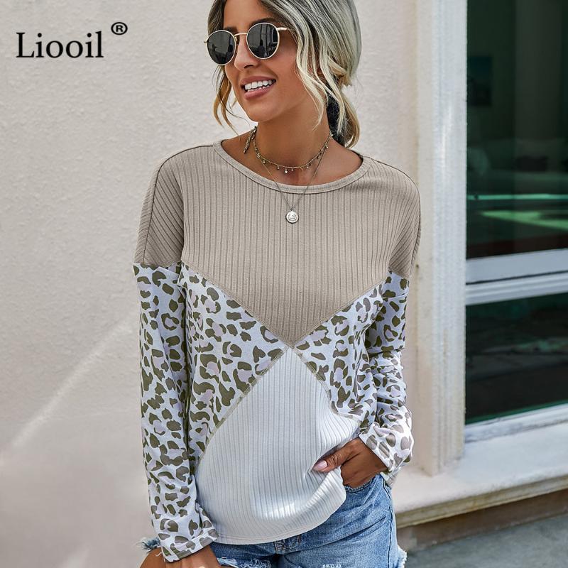 Women's T-Shirt Liooil Casual Leopard Print Knitted T Shirt Women 2021 Patchwork Long Sleeve O Neck Loose Womens Fall Clothing And Shirts To, White
Women's T-Shirt Liooil Casual Leopard Print Knitted T Shirt Women 2021 Patchwork Long Sleeve O Neck Loose Womens Fall Clothing And Shirts To, White