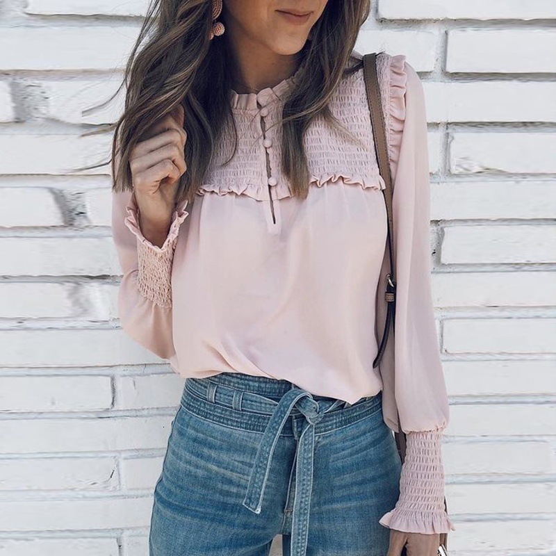 2021 New Women Ruffles Long Sleeve Pleat Autumn Winter Casual Solid Color Work Shirt Button Up Office Blouses Tops Pzrx, Wine red
2021 New Women Ruffles Long Sleeve Pleat Autumn Winter Casual Solid Color Work Shirt Button Up Office Blouses Tops Pzrx, Wine red