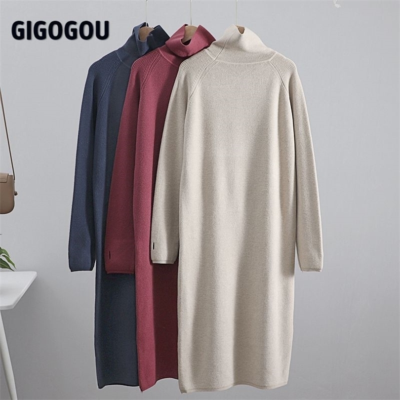 GIGOGOU Thumb Hole Long Knit Women Maxi Sweater Retro Thick Warm Turtleneck Straight Dress Winter Christmas Party Vestido 211110, Black
GIGOGOU Thumb Hole Long Knit Women Maxi Sweater Retro Thick Warm Turtleneck Straight Dress Winter Christmas Party Vestido 211110, Black