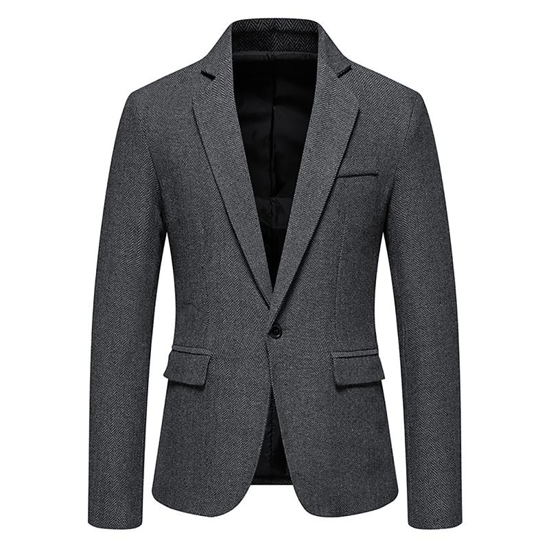 Men's Jackets Solid Color Suit Top Casual Business British Style Single Button Coat Sweater Outwear Autumn Fashion Jacket, Black;brown
Men's Jackets Solid Color Suit Top Casual Business British Style Single Button Coat Sweater Outwear Autumn Fashion Jacket, Black;brown