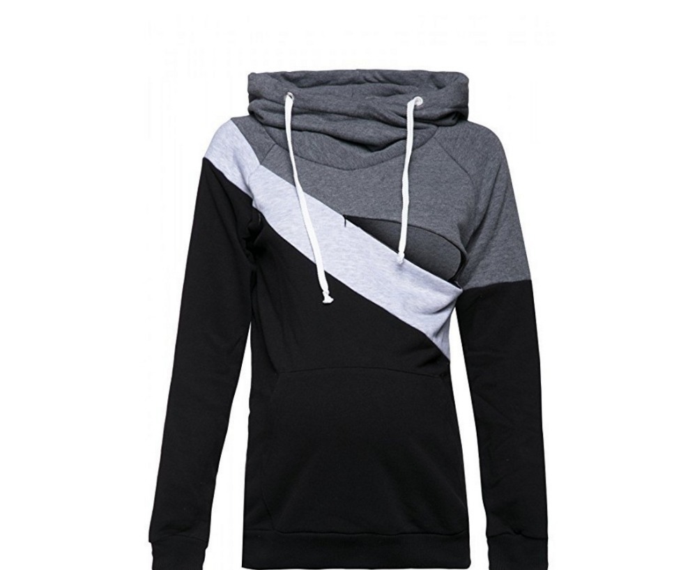 HGTE Casual Hoodies Sweatsgurts Women Maternity Nursing Pullover Breastfeeding For Pregnant Women Mother Breast Feeding Tops 201102