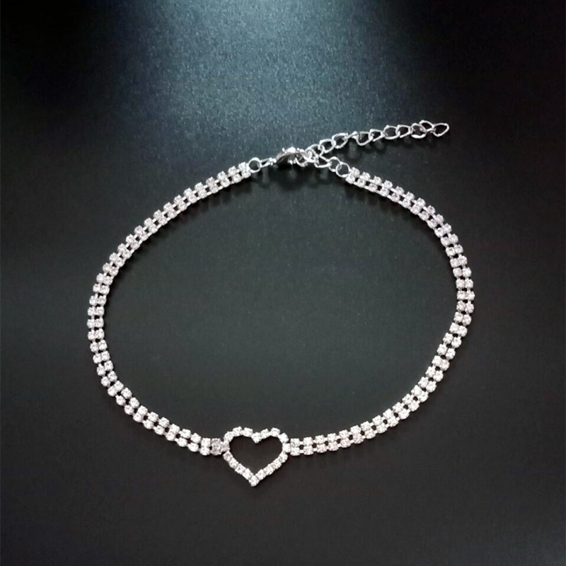 exaggerated fashion super flash diamond love pendant neck korean choker short necklace female clavicle chain, Black
exaggerated fashion super flash diamond love pendant neck korean choker short necklace female clavicle chain, Black