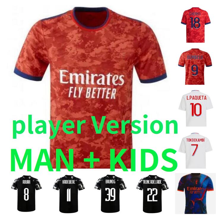 21 22 Lyonnais Lyon soccer jerseys SHAQIRI BOATENG CHERKI AOUAR BRUNO G DEMBELE 2021 maillots football shirt TRAORE .Paquetá men + kids kit uniforms, Black;yellow
21 22 Lyonnais Lyon soccer jerseys SHAQIRI BOATENG CHERKI AOUAR BRUNO G DEMBELE 2021 maillots football shirt TRAORE .Paquetá men + kids kit uniforms, Black;yellow