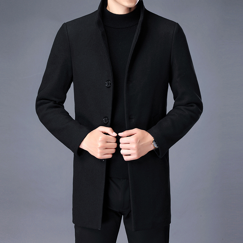 2021 New Winter Men Thick Coats Slim Fit Stand Collar Mens Fashion Wool Blend Outwear Jackets Smart Casual Trench Coat N9ap, Navy blue
2021 New Winter Men Thick Coats Slim Fit Stand Collar Mens Fashion Wool Blend Outwear Jackets Smart Casual Trench Coat N9ap, Navy blue