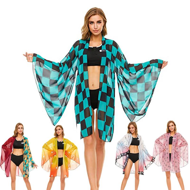 Party Favor Anime Demon Slayer Kimetsu No Yaiba Bikini Swimsuit Cosplay Kamado Tanjirou Suit Transparent Kimono Cardigan Cloak
Party Favor Anime Demon Slayer Kimetsu No Yaiba Bikini Swimsuit Cosplay Kamado Tanjirou Suit Transparent Kimono Cardigan Cloak