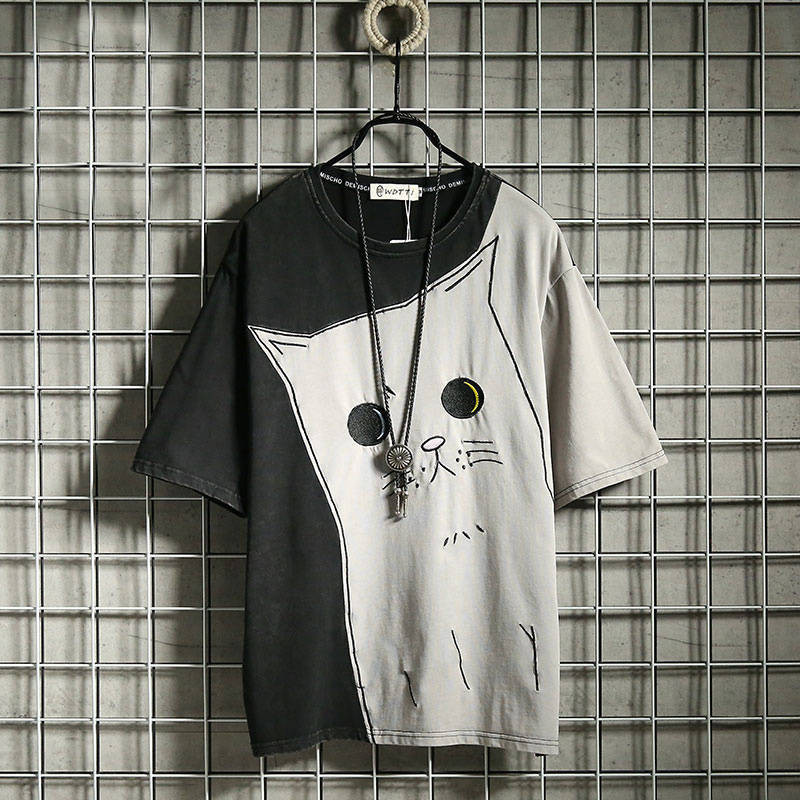 2021 New Moda Vero Legal Retalhos O-pescoo Dos Homens Gato Impresso t Camisas Hip Hop Camisa Streetwear Japo Bonito Solto Tshirt Anyo
2021 New Moda Vero Legal Retalhos O-pescoo Dos Homens Gato Impresso t Camisas Hip Hop Camisa Streetwear Japo Bonito Solto Tshirt Anyo
