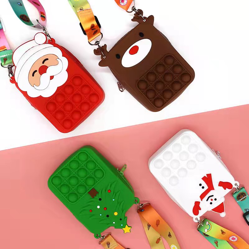 NEW Decompression Fidget Toys Coin Purse Cartoon bag Keychain Christmas gift Diagonal bag Backpack pendant
NEW Decompression Fidget Toys Coin Purse Cartoon bag Keychain Christmas gift Diagonal bag Backpack pendant
