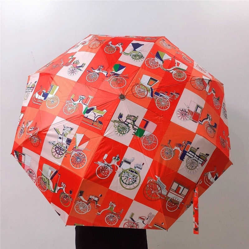 Automatic Folding UV Umbrella Transparent Sun and Rain Protection Umbrella for Women and Men