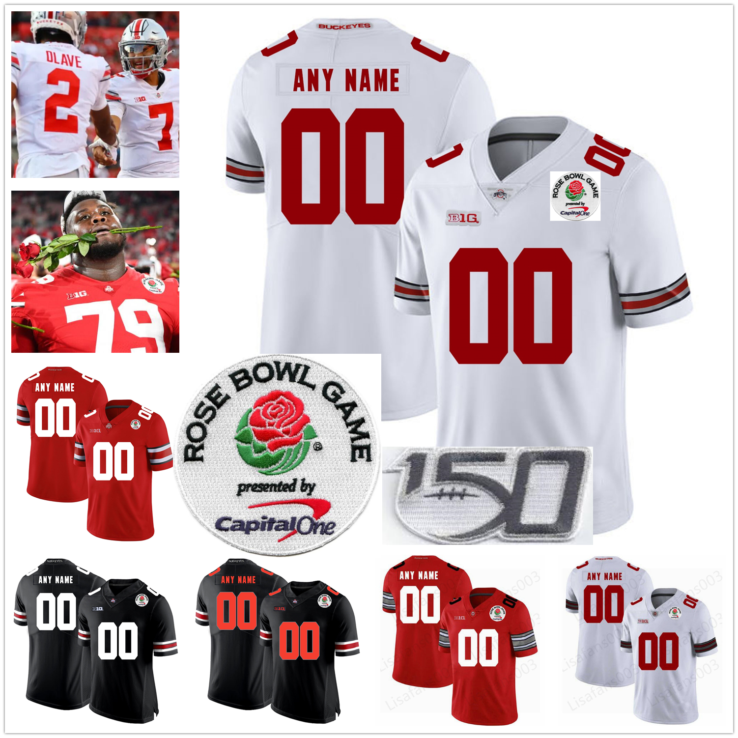 Ohio State Buckeyes Jersey 2022 Rose Bowl College Football jersey TreVeyon Henderson C.J. Stroud Chris Olave Jaxon Smith-Njigba mens women youth, Black
Ohio State Buckeyes Jersey 2022 Rose Bowl College Football jersey TreVeyon Henderson C.J. Stroud Chris Olave Jaxon Smith-Njigba mens women youth, Black