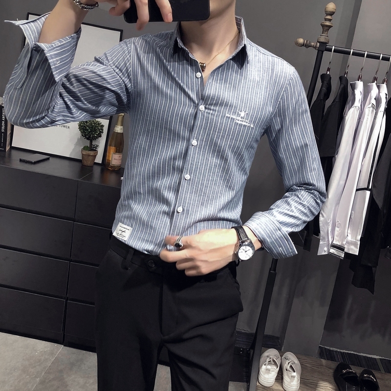 New Primavera Novo 2021 Luxo Listrado Camisas Para Roupas Masculinas Manga Longa Simples Negcios Formal Wear Bordado Blusa Homme Magro Ajust, Deep blue
New Primavera Novo 2021 Luxo Listrado Camisas Para Roupas Masculinas Manga Longa Simples Negcios Formal Wear Bordado Blusa Homme Magro Ajust, Deep blue