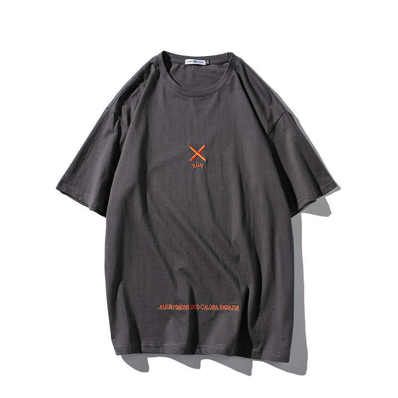 Short Sleeve T Shirt Men's Summer White Black Tshirt Top Tees HIP HOP PUNK ROCK Fashion Clothes Plus Size 4XL 5XL O NECK 210629