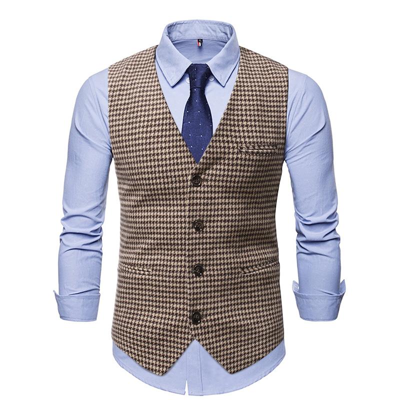 Men' Vests Suit Classic Fashion Slim Fit Groom Wedding Brown Groomsmen Party Prom Farm Country Formal Waistcoat, Dark grey
Men' Vests Suit Classic Fashion Slim Fit Groom Wedding Brown Groomsmen Party Prom Farm Country Formal Waistcoat, Dark grey