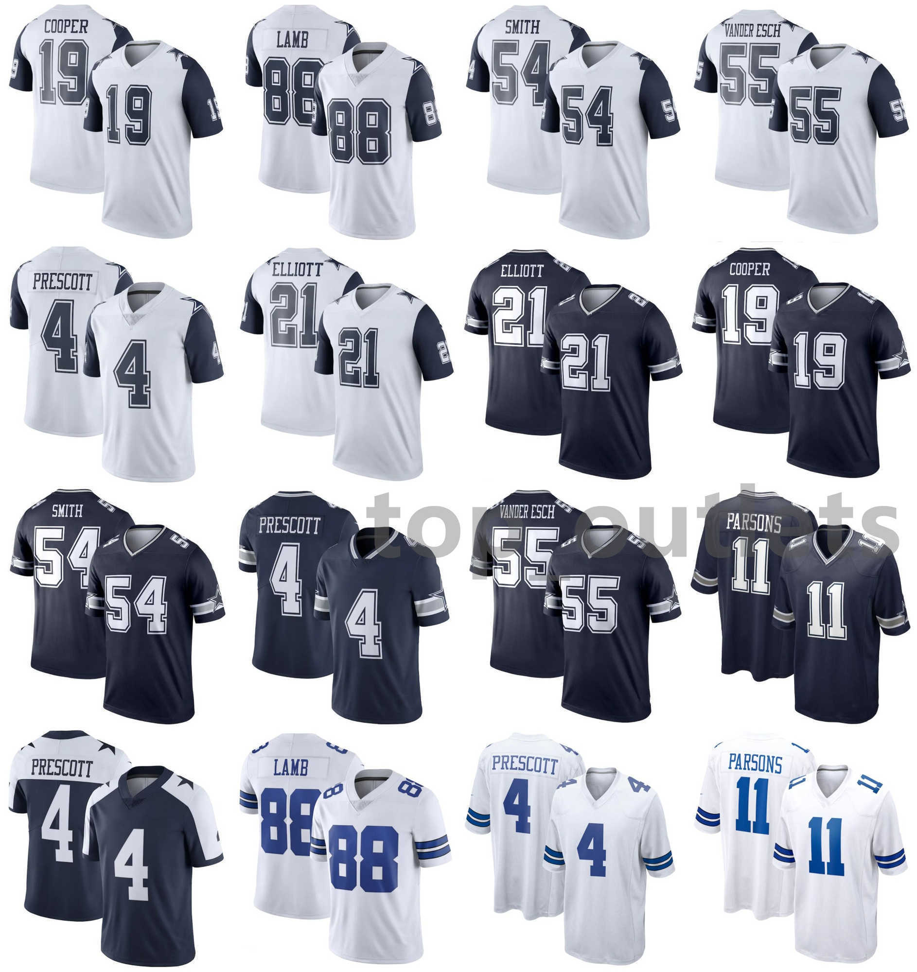2021 Cowboys American Football Jerseys Amari 19 Cooper Jersey CeeDee 88 Lamb Dak 4 Prescott Ezekiel 21 Elliott Jaylon 54 Smith Leighton 55 Vander Esch Stitched, As photo
2021 Cowboys American Football Jerseys Amari 19 Cooper Jersey CeeDee 88 Lamb Dak 4 Prescott Ezekiel 21 Elliott Jaylon 54 Smith Leighton 55 Vander Esch Stitched, As photo