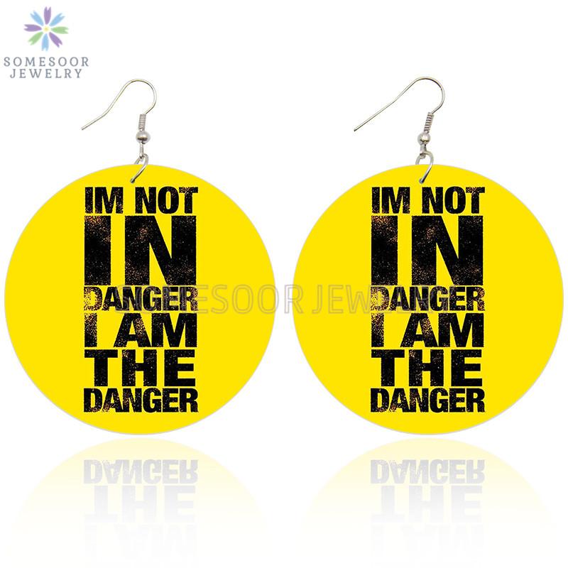 Dangle & Chandelier SOMESOOR I Am The Danger Girl Gang Wooden Drop Earrings Positive Sayings Both Sides Printed Loops Jewelry For Women Gift
Dangle & Chandelier SOMESOOR I Am The Danger Girl Gang Wooden Drop Earrings Positive Sayings Both Sides Printed Loops Jewelry For Women Gift