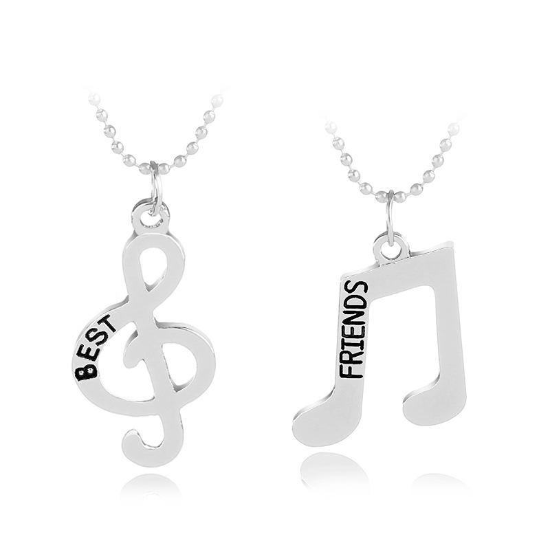 Pendant Necklaces Musical Note Stitching Broken Friends Necklace Chain BFF Friendship Jewelry Gifts For Kids 2PCS/Set
Pendant Necklaces Musical Note Stitching Broken Friends Necklace Chain BFF Friendship Jewelry Gifts For Kids 2PCS/Set