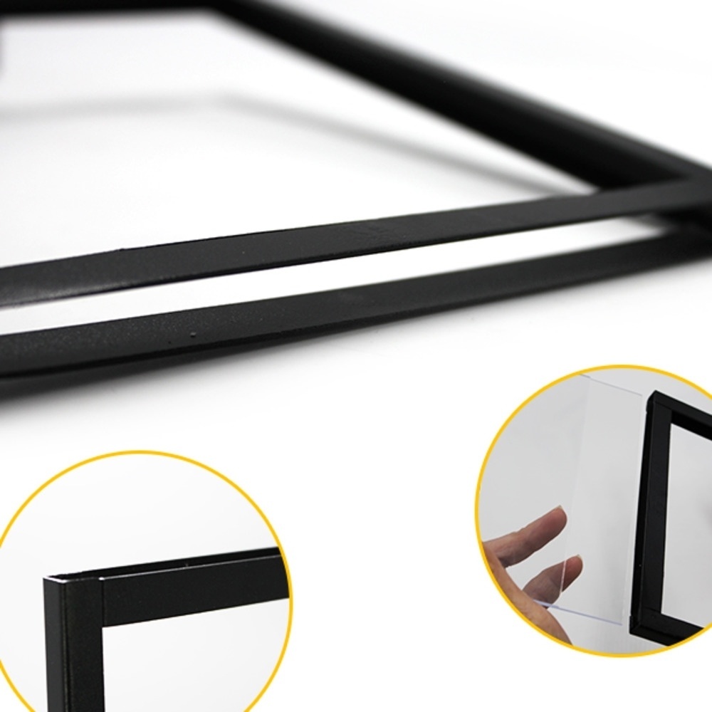 Billboard Vertical Publicity Advertising Poster Display A4 Sign Holder Desktop Ktboard Metal Price Tag Frame Pop Label Stand