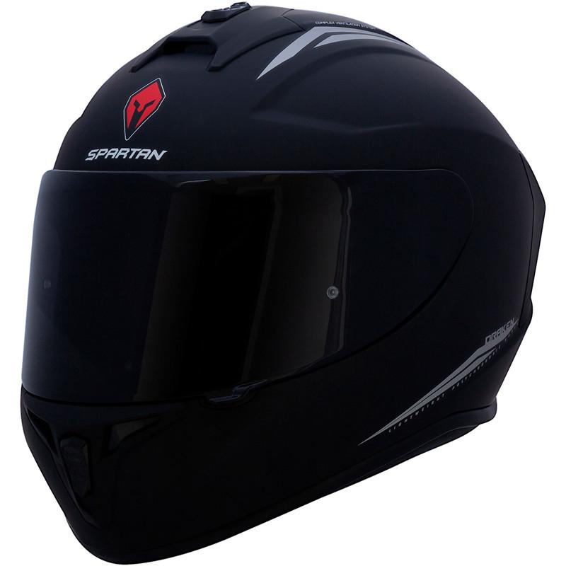 Motorcycle Helmets Spartan Helmet DRAKEN-SOLID A1 Matte BLACK SINGLE VISOR Sizes XS To XL, Default clear visor
Motorcycle Helmets Spartan Helmet DRAKEN-SOLID A1 Matte BLACK SINGLE VISOR Sizes XS To XL, Default clear visor