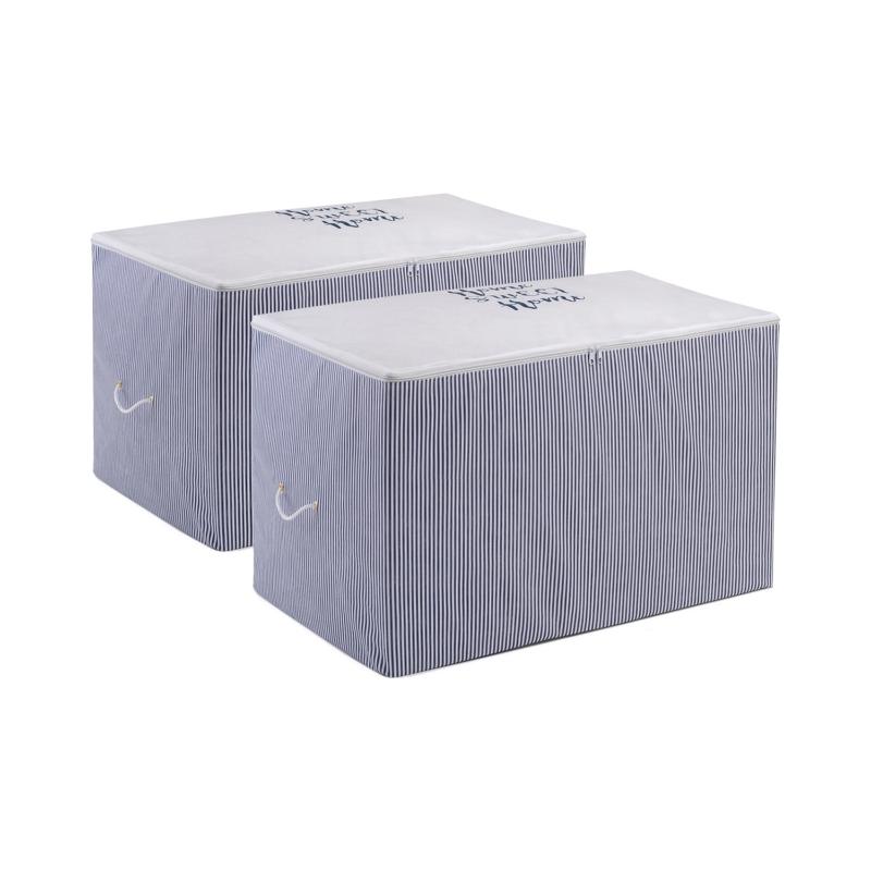Clothing & Wardrobe Storage Mega Size Navy Blue Striped Printed Bag Clothes Pillow Quilt Blanket Organizer Box Foldable Protection
Clothing & Wardrobe Storage Mega Size Navy Blue Striped Printed Bag Clothes Pillow Quilt Blanket Organizer Box Foldable Protection