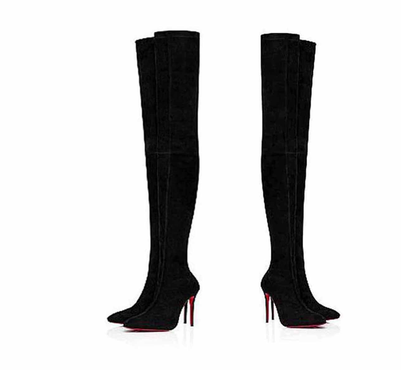 Winter Sexy Womens Long Boots Tall boot High Heels Suede boots Boot Red Bottom Genuine Leather Pumps Paris Boots Eloise Booty with box, Black
Winter Sexy Womens Long Boots Tall boot High Heels Suede boots Boot Red Bottom Genuine Leather Pumps Paris Boots Eloise Booty with box, Black