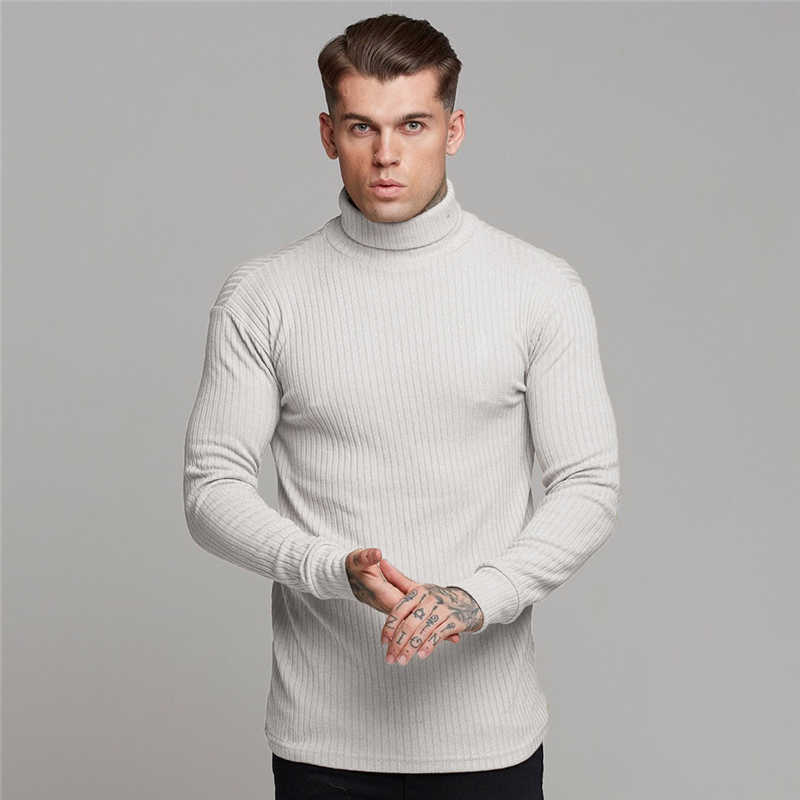 Fashion Winter Sweater Men Warm Turtleneck Mens Sweaters Slim Fit Pullover Men Classic Sweter Men Knitwear Pull Homme 210818