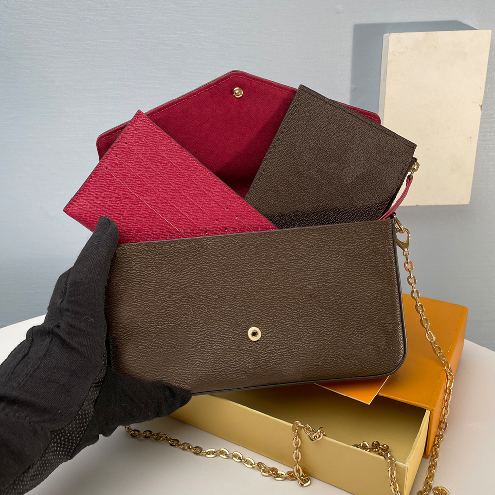 HH High Quality Classic Fashion Women Shoulder Bags Leather Three-Piece Crossbody Bag Chain Handbag Model 61276
HH High Quality Classic Fashion Women Shoulder Bags Leather Three-Piece Crossbody Bag Chain Handbag Model 61276