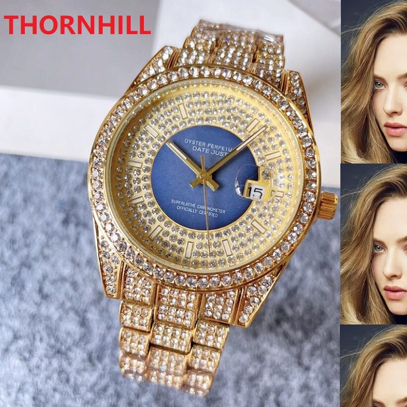 Famous classic designer wristwatch 40mm Luxury Fashion Crystal Diamonds Ring Dial Watches Women Men rhinestone steel strap Quartz Ladies watch wholesale, As pic
Famous classic designer wristwatch 40mm Luxury Fashion Crystal Diamonds Ring Dial Watches Women Men rhinestone steel strap Quartz Ladies watch wholesale, As pic