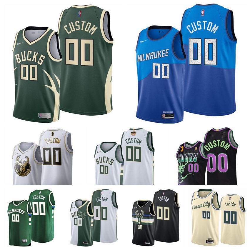 Milwaukee Bucks Basketball Jerseys 34 Giannis Antetokounmpo 22 Khris Middleton 6 Eric Bledsoe #00 Custom Stitched Mens 2021-22 City Edition Nike NBA Jersey S-6XL, As photo
Milwaukee Bucks Basketball Jerseys 34 Giannis Antetokounmpo 22 Khris Middleton 6 Eric Bledsoe #00 Custom Stitched Mens 2021-22 City Edition Nike NBA Jersey S-6XL, As photo