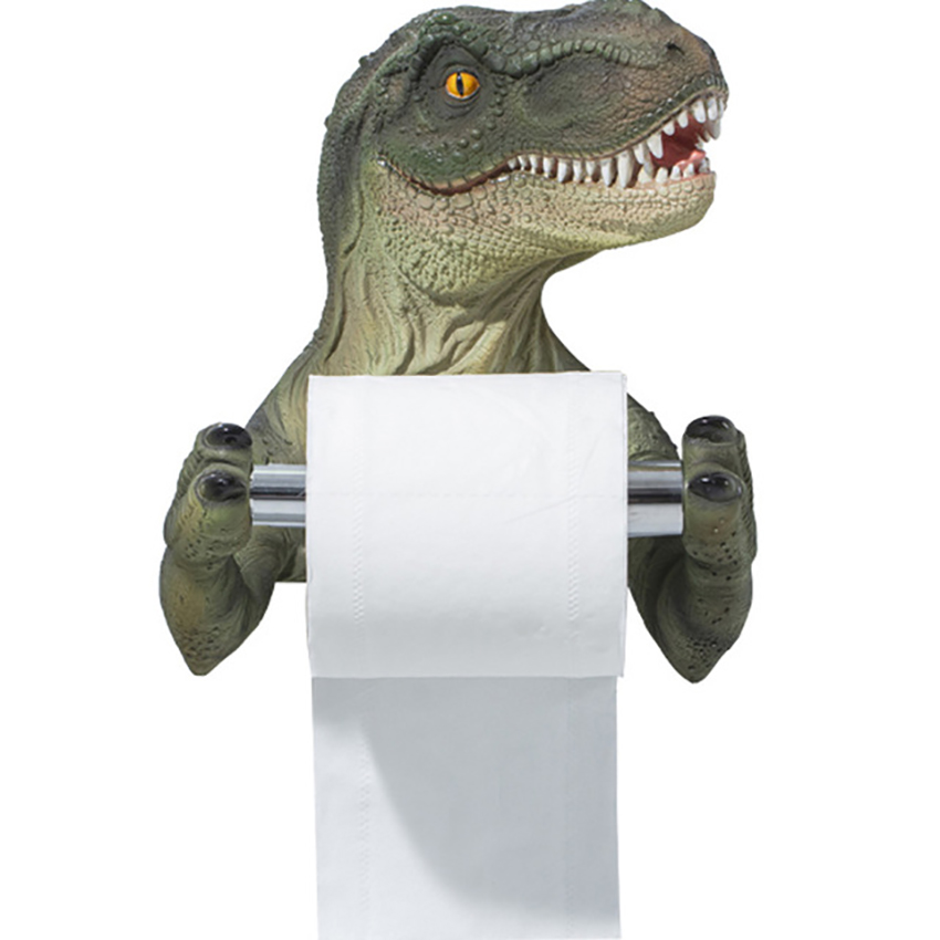 Toilet Paper Holder Resin Dinosaur Tissue Paper Towel Roll Holder Hanger with Stretch Rod for Bathroom Kitchen Wall Decoration
Toilet Paper Holder Resin Dinosaur Tissue Paper Towel Roll Holder Hanger with Stretch Rod for Bathroom Kitchen Wall Decoration