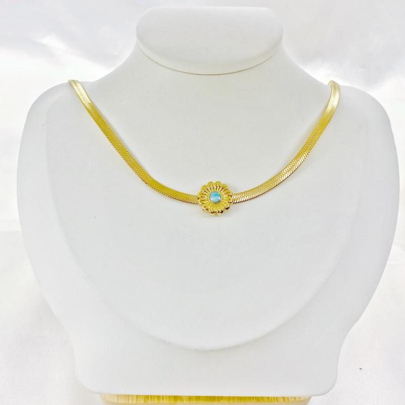 Earrings & Necklace Fashion Sunflower Daisy Pendant And Earring Set Gold Plated Women Jewelry Stainless Steel, Silver
Earrings & Necklace Fashion Sunflower Daisy Pendant And Earring Set Gold Plated Women Jewelry Stainless Steel, Silver