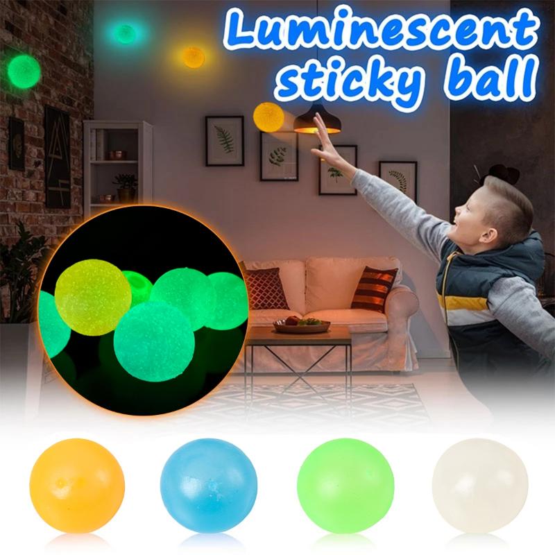Party Decoration 4pcs High Bounce Luminous Balls Glowing Stress Ball Sticky Wall Home Glow In The Dark Anxiety Toy Kids Gifts
Party Decoration 4pcs High Bounce Luminous Balls Glowing Stress Ball Sticky Wall Home Glow In The Dark Anxiety Toy Kids Gifts