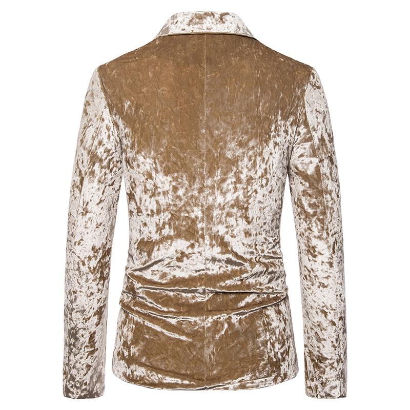 Smooth And Bright Fabric Performance Dress Suit Nightclub Men's Wear MC Studio Coat Suits