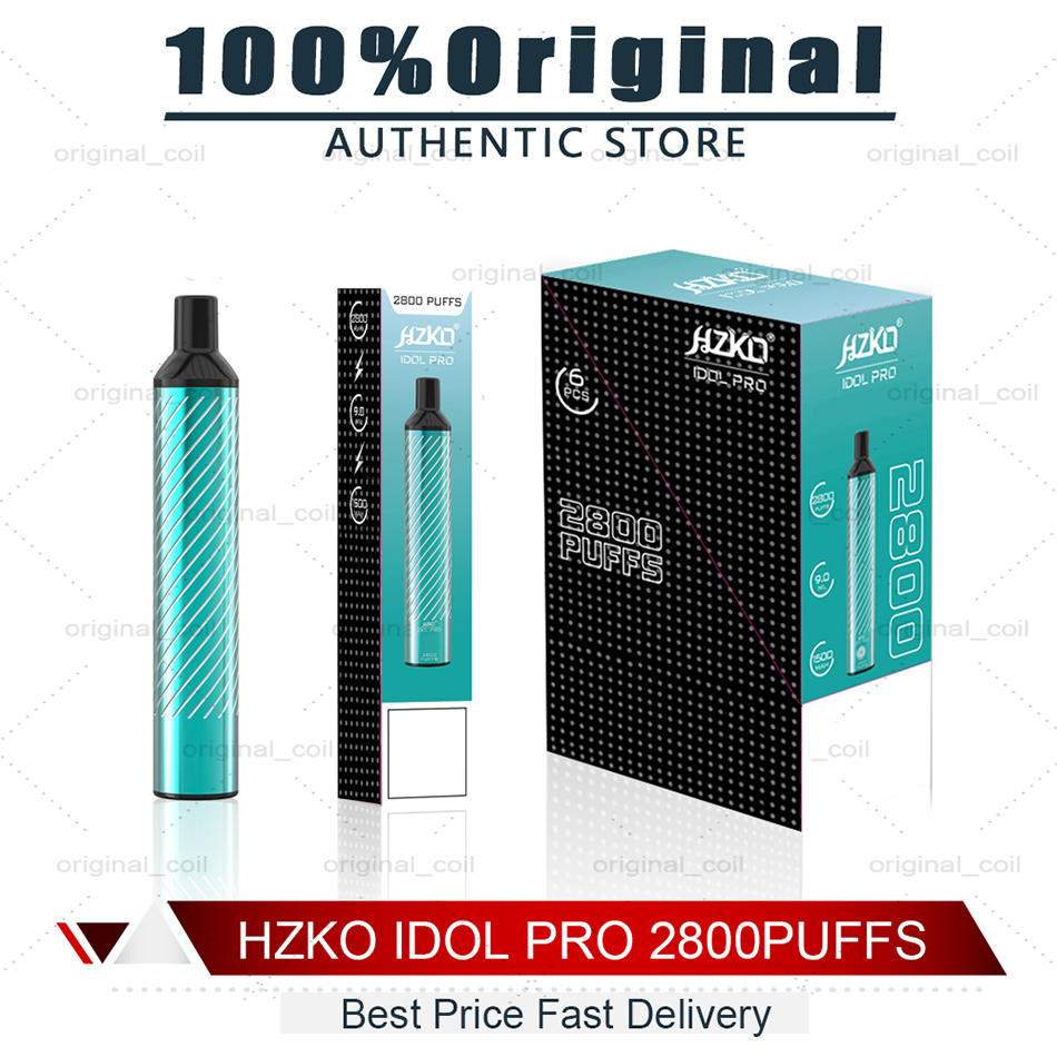 100% Original HZKO IDOL PRO Disposable Device Kit 1500mAh Battery Vape 2800 Puff Pre-Filled 9.0ml Pod New Arrival Fast delivery VS geek bar bang xxl gunnpod
100% Original HZKO IDOL PRO Disposable Device Kit 1500mAh Battery Vape 2800 Puff Pre-Filled 9.0ml Pod New Arrival Fast delivery VS geek bar bang xxl gunnpod