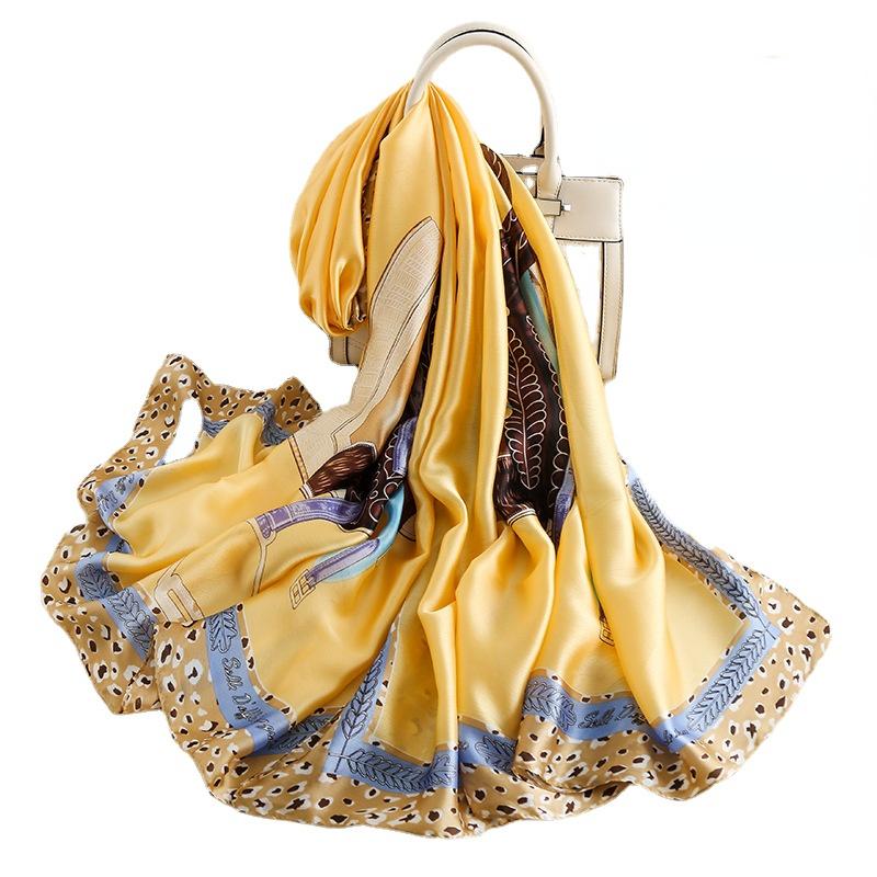 Scarves Spring And Autumn Brand Design Silk Scarf Ladies180*90cm Long Sunscreen Shawl Outdoor Soft Windproof Wrap Women
Scarves Spring And Autumn Brand Design Silk Scarf Ladies180*90cm Long Sunscreen Shawl Outdoor Soft Windproof Wrap Women