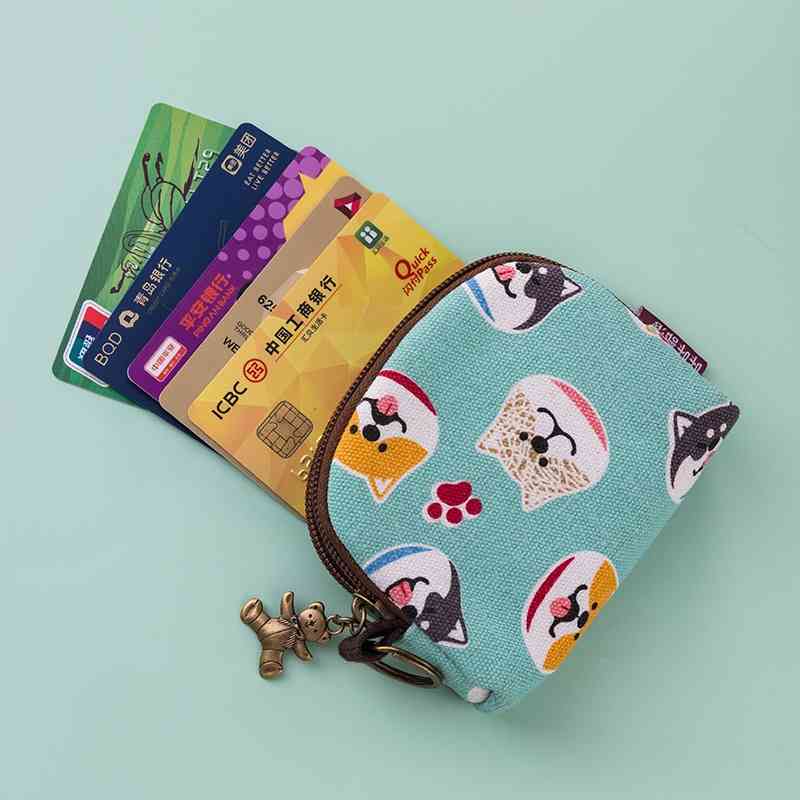 2021Shell wallet card cloth canvas coin change cute key certificate bag, Cute cat b27-1
2021Shell wallet card cloth canvas coin change cute key certificate bag, Cute cat b27-1