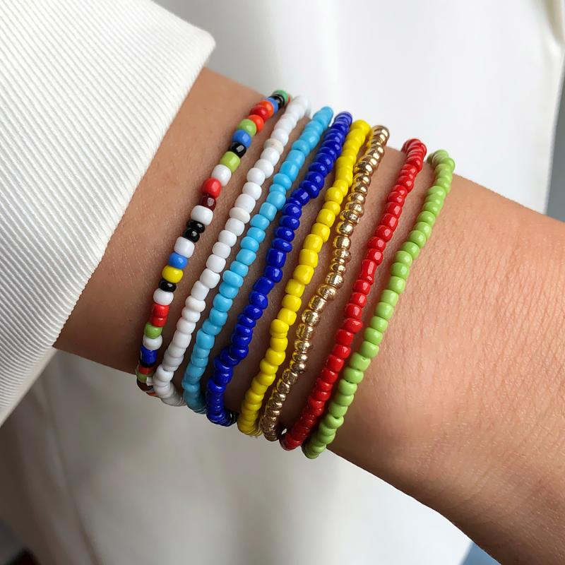 Bangle Boho Colorful Handmade Beaded Bracelets 8PCS Packed Elastic Wristband Anklet For Women
Bangle Boho Colorful Handmade Beaded Bracelets 8PCS Packed Elastic Wristband Anklet For Women