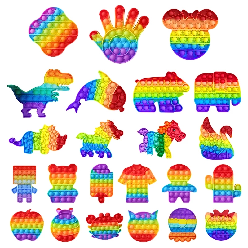 DHL Rainbow Bubble Fidget Sensory pop Toy Autism Special Needs Stress Reliever toys Adult Kids Funny Antistress with opp bags wholesale
DHL Rainbow Bubble Fidget Sensory pop Toy Autism Special Needs Stress Reliever toys Adult Kids Funny Antistress with opp bags wholesale