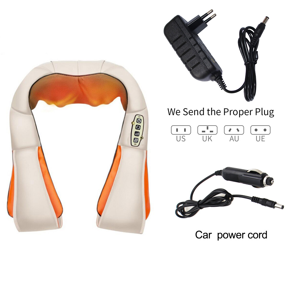U Shape Massager Electrical Shiatsu Back Shoulder Neck Massager Multifunctional Shawl Infrared Heated Kneading Car/Home Massage
U Shape Massager Electrical Shiatsu Back Shoulder Neck Massager Multifunctional Shawl Infrared Heated Kneading Car/Home Massage