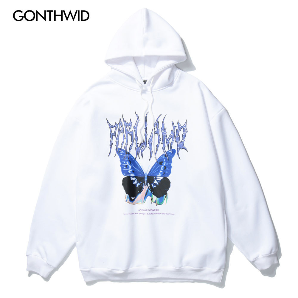 GONTHWID Print Hoodies Sweatshirts Streetwear Mens Harajuku Hip Hop Casual Pullover Hooded Tops Fashion Hoodie 201020