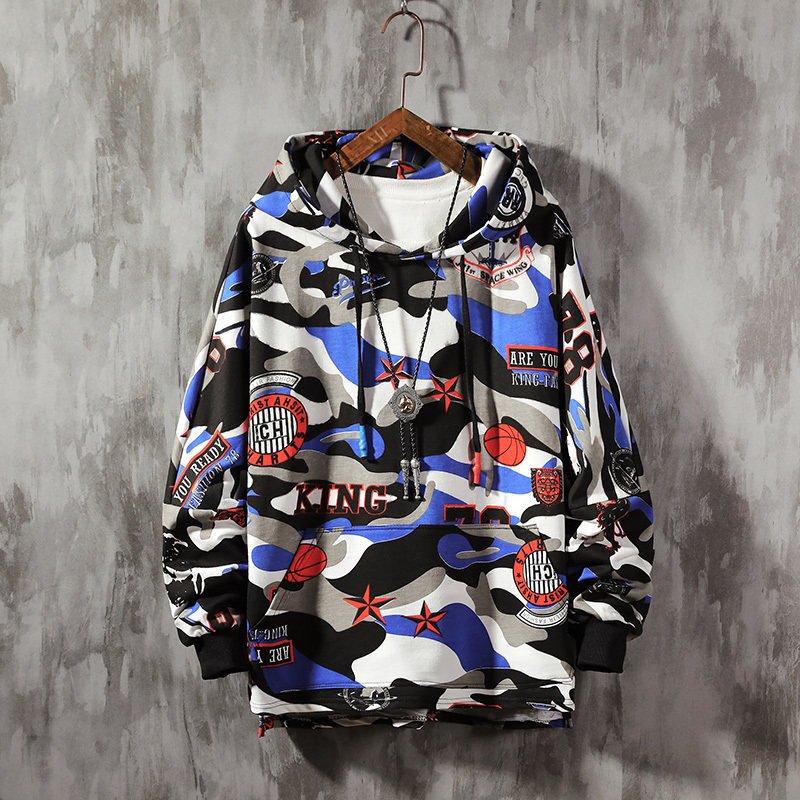Graffiti Hoodie men Sweatshirt Mens Hip Hop Pullover Streetwear Casual Fashion Clothes Hipster Autumn new 201020
