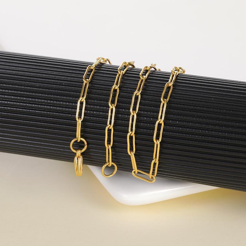 Chains Wholesale Minimalist Stainless Steel Paperclip Necklaces For Men Gold Color Punk Hip Hop Choker Chain Women Jewelry Accessories
Chains Wholesale Minimalist Stainless Steel Paperclip Necklaces For Men Gold Color Punk Hip Hop Choker Chain Women Jewelry Accessories