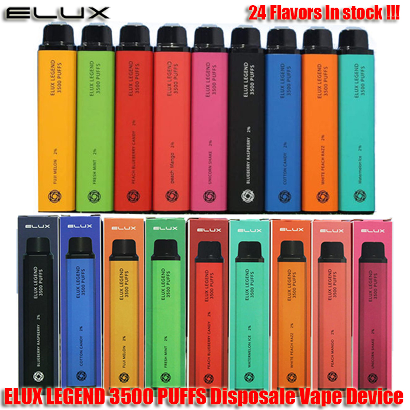 ELUX LEGEND Disposable E Cigarettes 3500 Puffs Vape 1500mAh Battery Vaporizer Stick Vapor Kit 2% 5% 10ml Pre Filled Cartridge Device Elf bar
ELUX LEGEND Disposable E Cigarettes 3500 Puffs Vape 1500mAh Battery Vaporizer Stick Vapor Kit 2% 5% 10ml Pre Filled Cartridge Device Elf bar