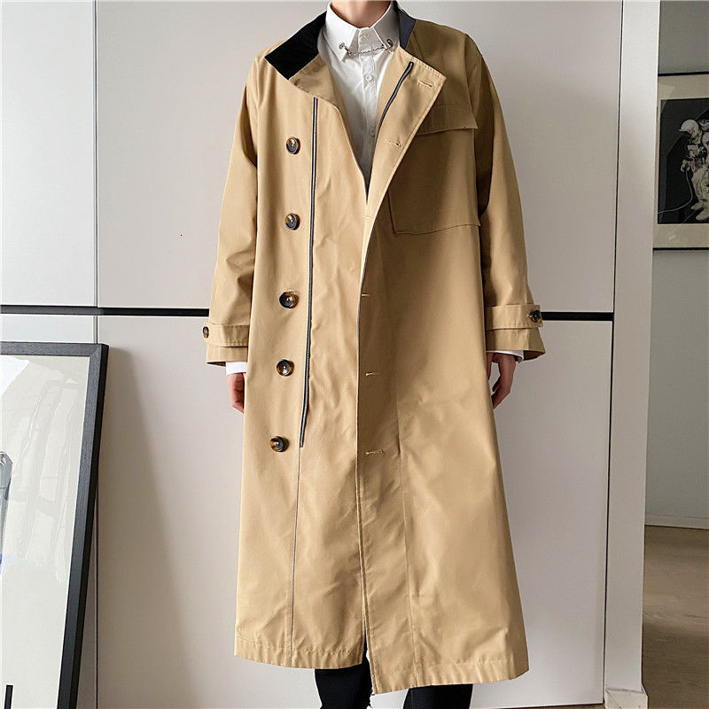 2021 New Style Long Trench Men's Fashion Solid Color Casual Oversize Coat Men Autumn Windbreaker Jacket Mens Overcoat Ffu9, Khaki
2021 New Style Long Trench Men's Fashion Solid Color Casual Oversize Coat Men Autumn Windbreaker Jacket Mens Overcoat Ffu9, Khaki