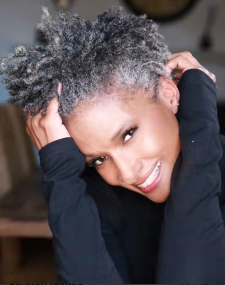 Real human Salt and pepper natural ponytail for older women wraps silver gray hairpiece drawstring pony tail extension woman toupee hairpieces 120g 14