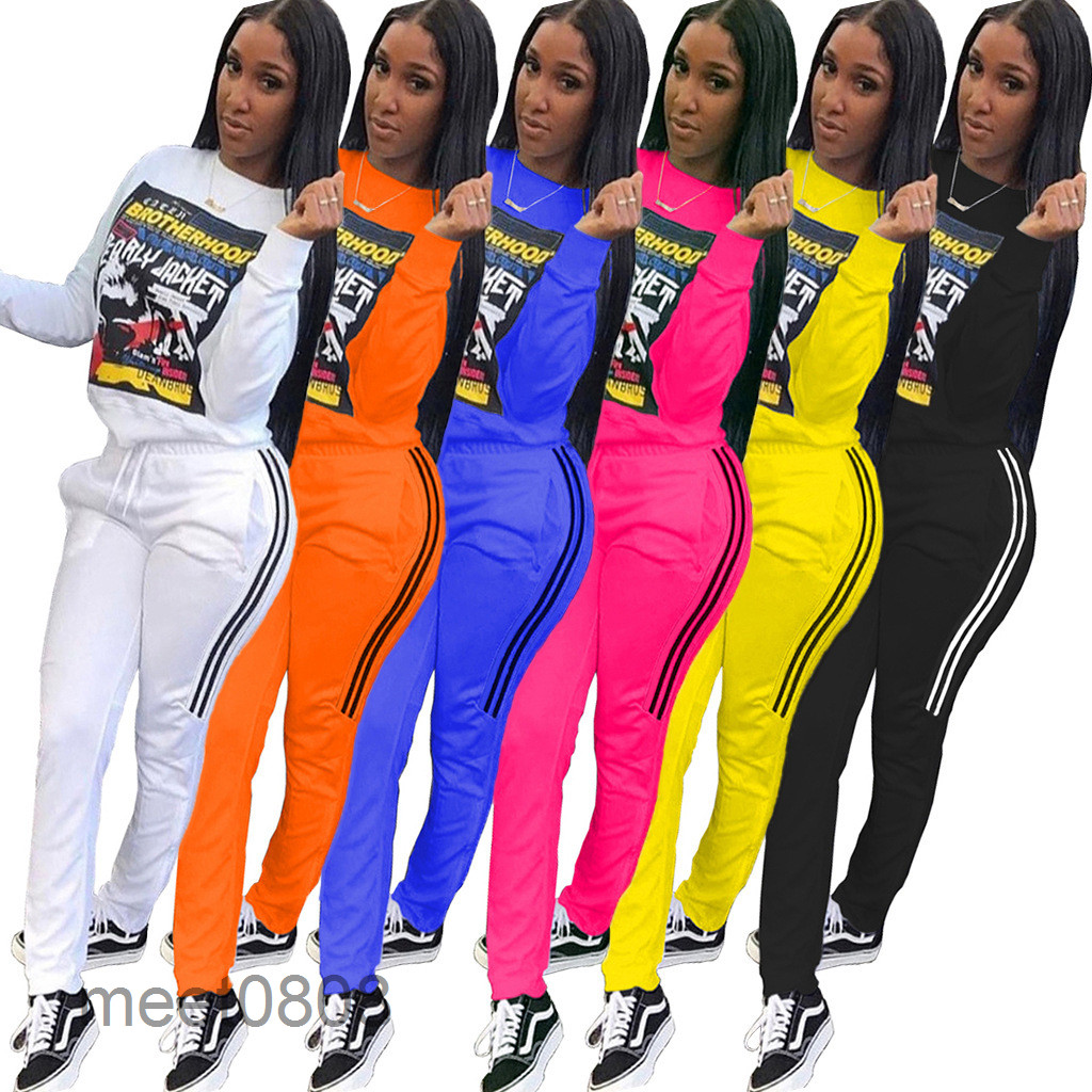 2021 women autumn Two Piece Sets Printing round neck top Casual High Waist Lace Up Sweatpants Tracksuits Outfits Wholesale meet0808, Orange
2021 women autumn Two Piece Sets Printing round neck top Casual High Waist Lace Up Sweatpants Tracksuits Outfits Wholesale meet0808, Orange