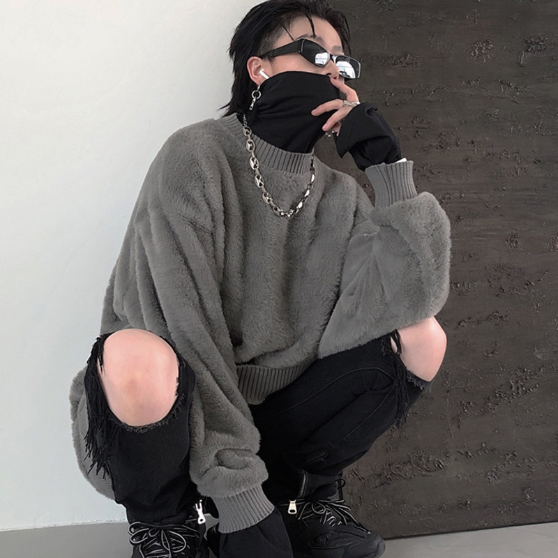 Men's Sweaters Autumn winter fashion mink cashmere male sweaters turn-down collar thick turtleneck let loose sweater B4BG, 1# shoe box
Men's Sweaters Autumn winter fashion mink cashmere male sweaters turn-down collar thick turtleneck let loose sweater B4BG, 1# shoe box