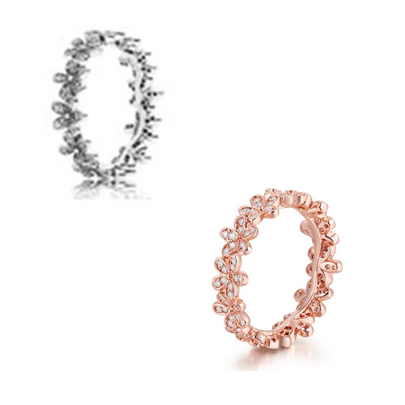 Cluster Rings Dazzling Daisy Flower Ring Rose & Clear CZ Woman For Jewelry Making 925 Original Silver Make Up Gift
Cluster Rings Dazzling Daisy Flower Ring Rose & Clear CZ Woman For Jewelry Making 925 Original Silver Make Up Gift