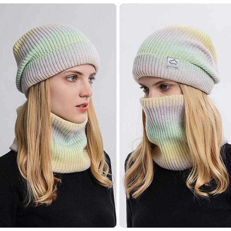 Caps & Hats 2PC Women Winter Hat Scarf Set Keep Warm Knitted Beanies Mask Stripe Gradient Outdoor Thick Hedging Cap For, Yellow
Caps & Hats 2PC Women Winter Hat Scarf Set Keep Warm Knitted Beanies Mask Stripe Gradient Outdoor Thick Hedging Cap For, Yellow